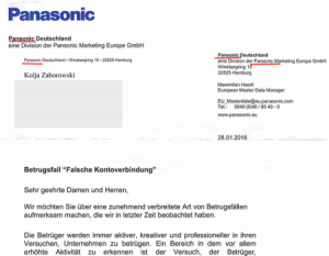 Brief vom Phishing Spammer