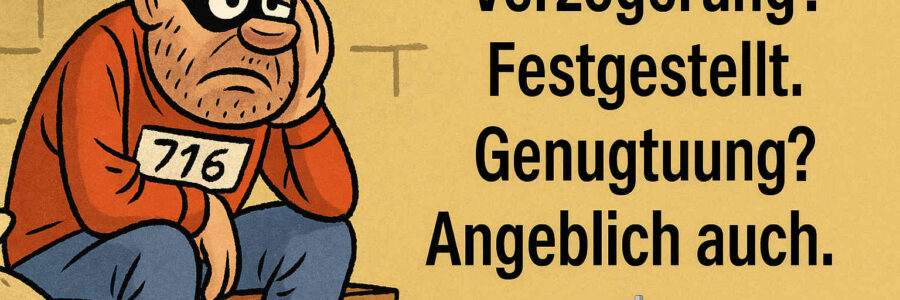 Recht bekommen? Aber nur ein Satz